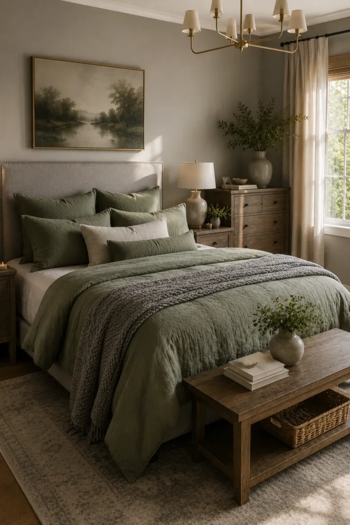 Sage Green and Grey Gallery Wall