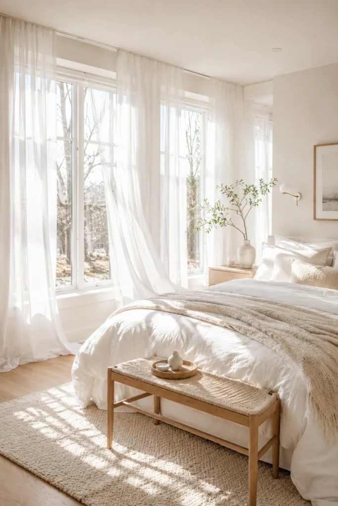 Soft White Sheer Curtains