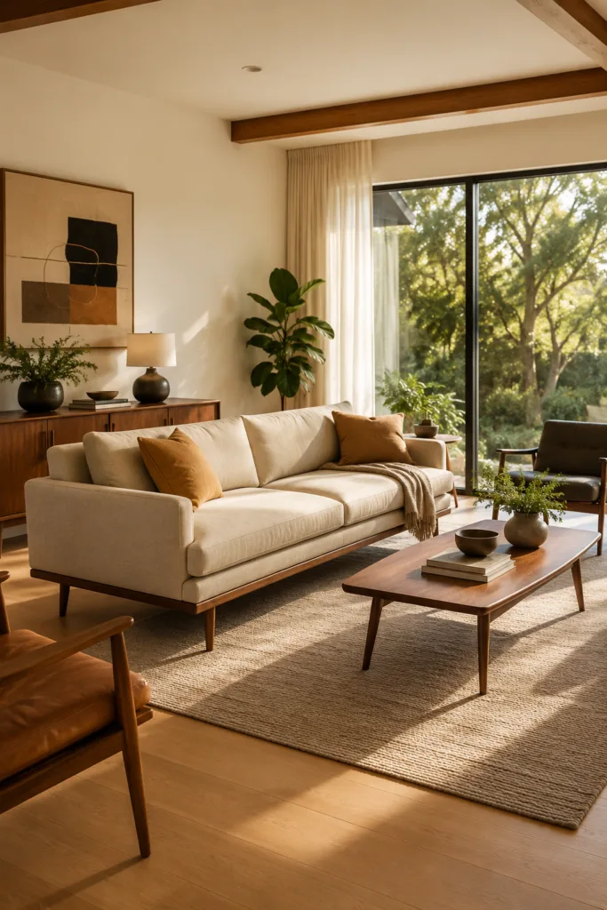 Start With A Low-Profile Sofa