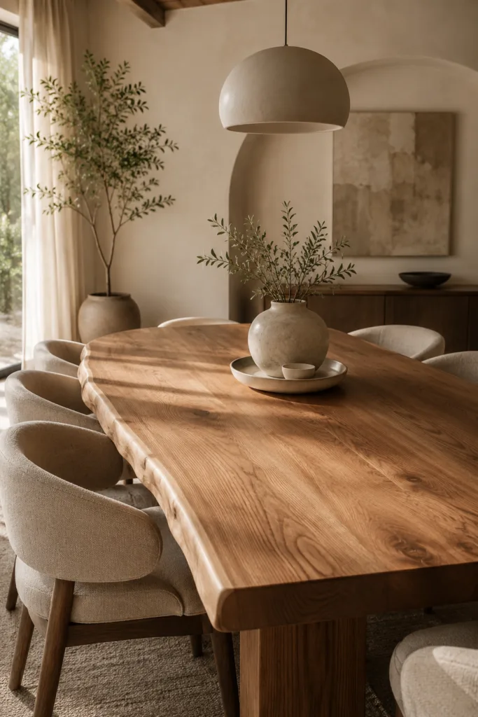 Start With A Natural Wood Dining Table