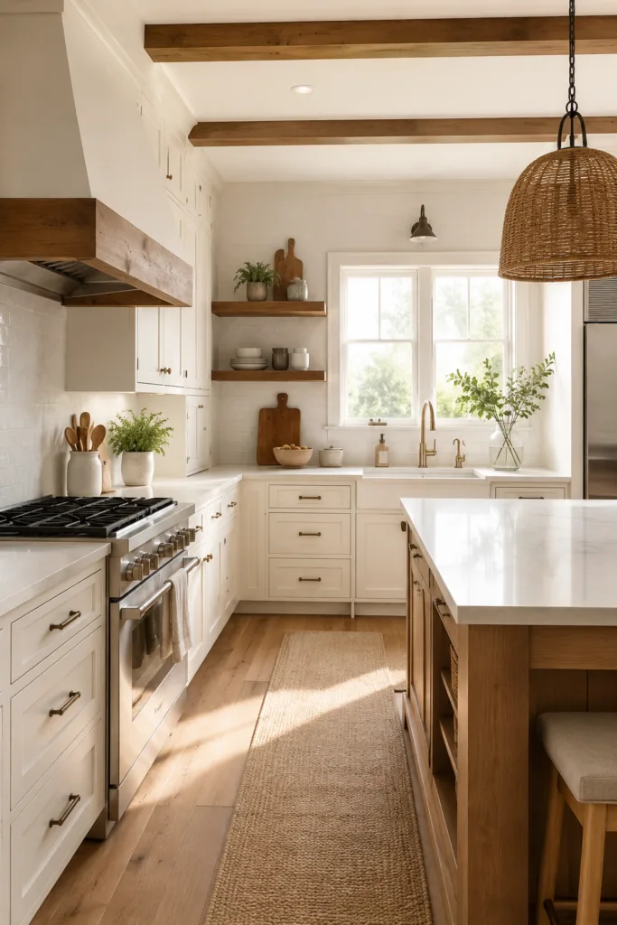 Start With Warm White Cabinets