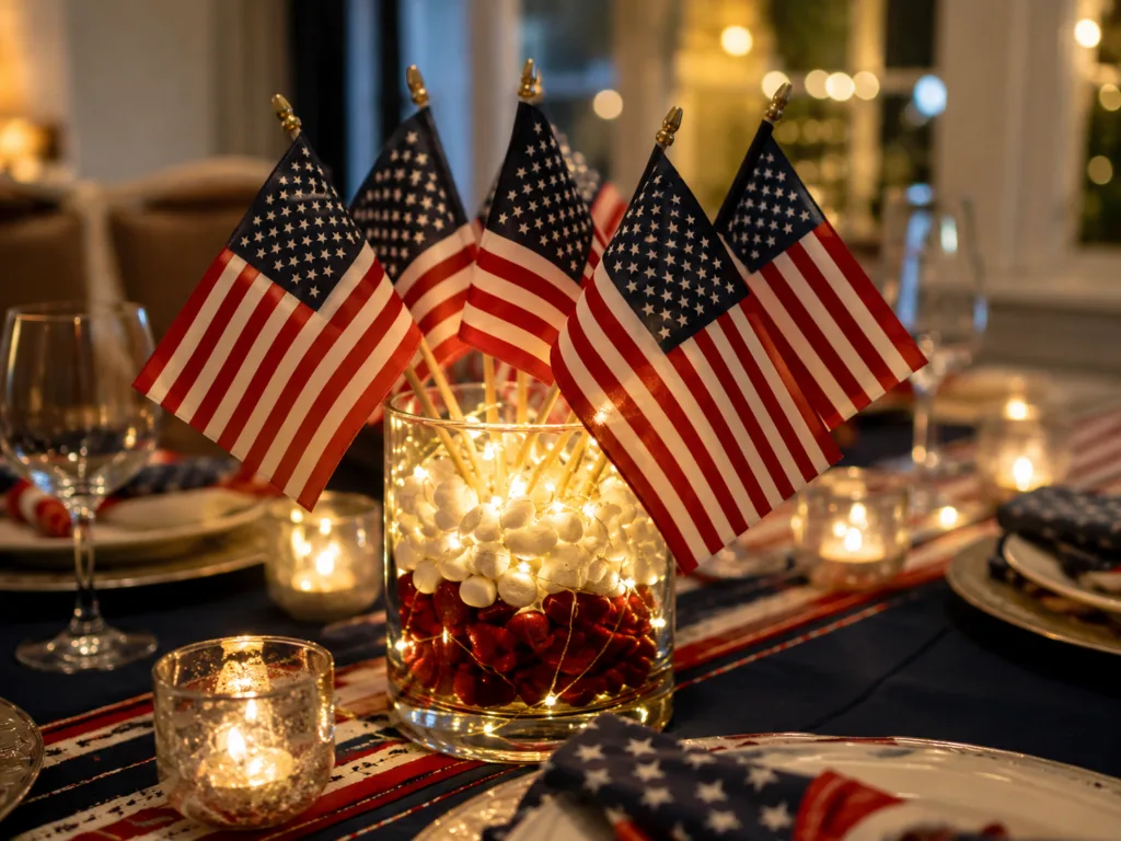 Table Centerpiece with Flags