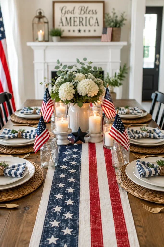 Table Runner with Flags
