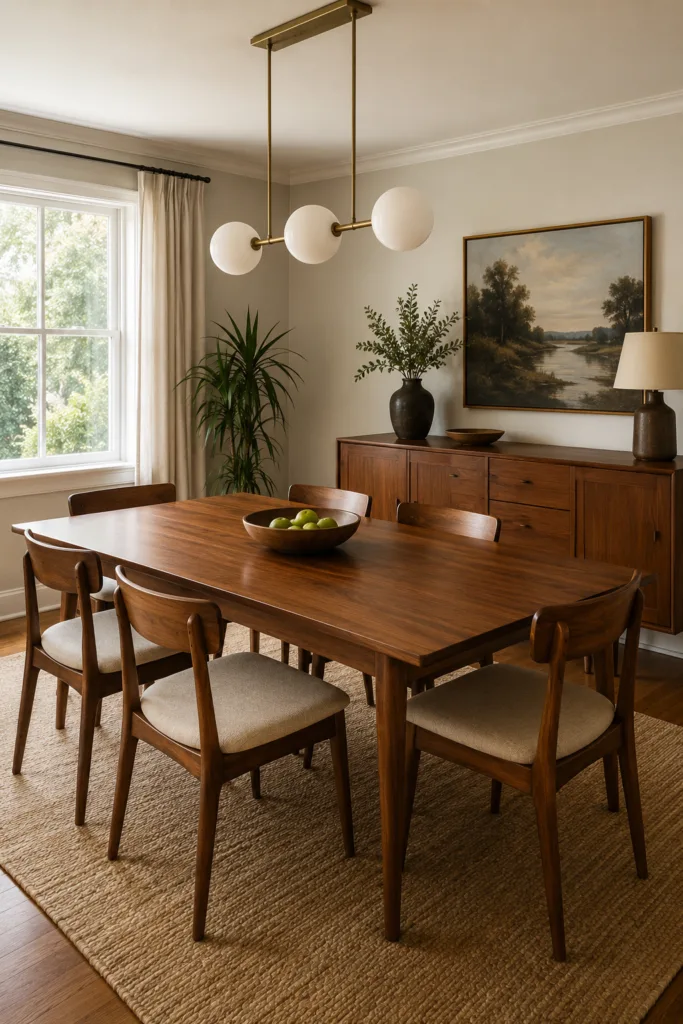 . Try A Rectangular Table For A Classic Look