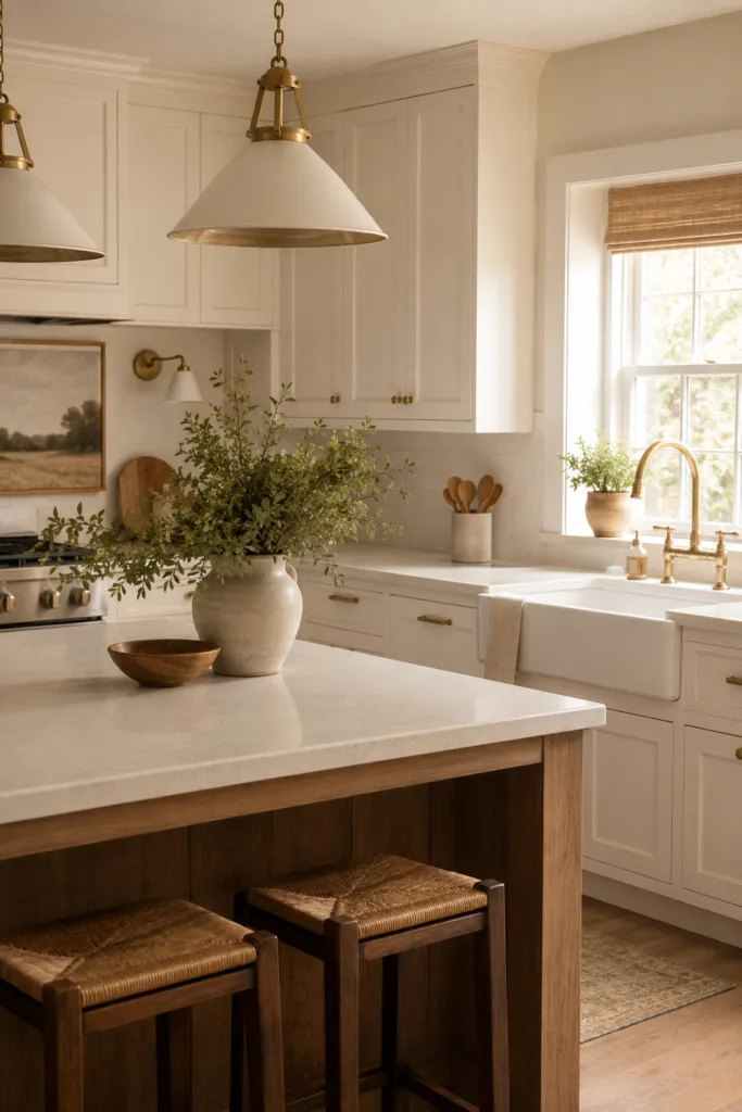 Try Brass Accents For Warmth
