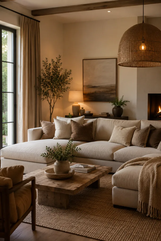 Try Warm Neutral Curtain Colors