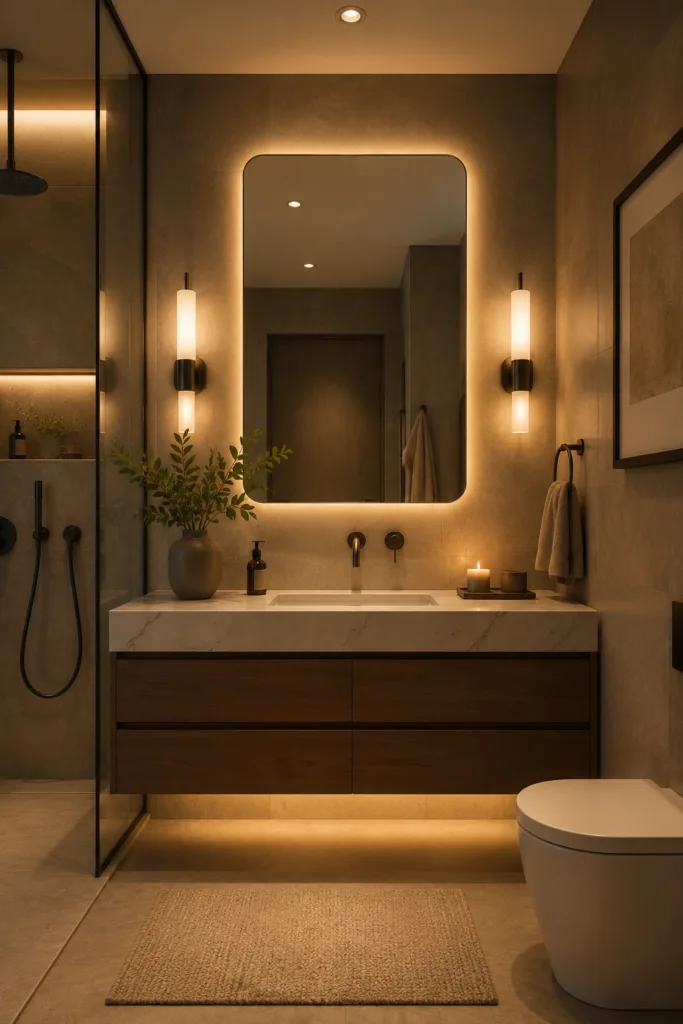Use Better Lighting Around The Mirror
