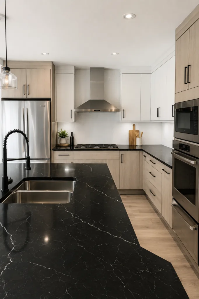 Use Black Quartz For Low Maintenance