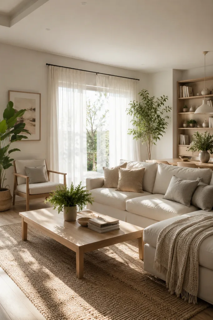 Use Sheer Curtains For Soft Daylight