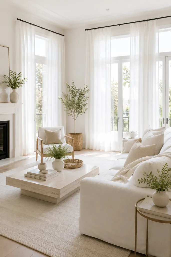 Use White Linen Curtains