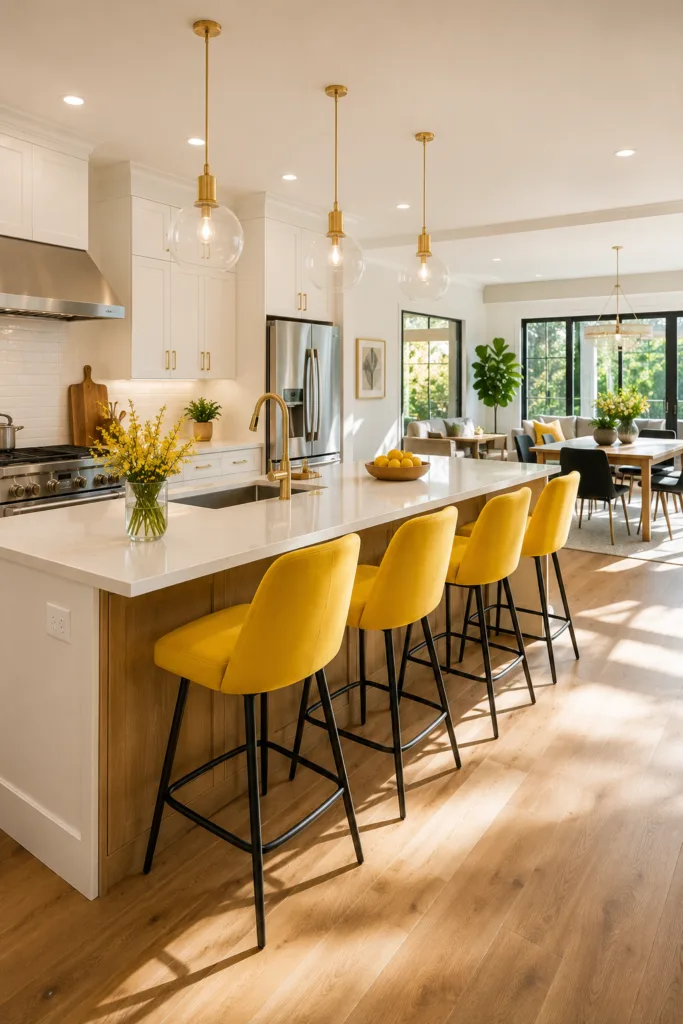 Use Yellow Bar Stools