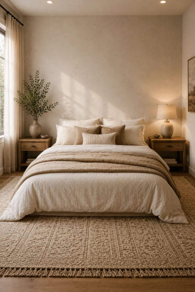 Use a Large Area Rug for Definition