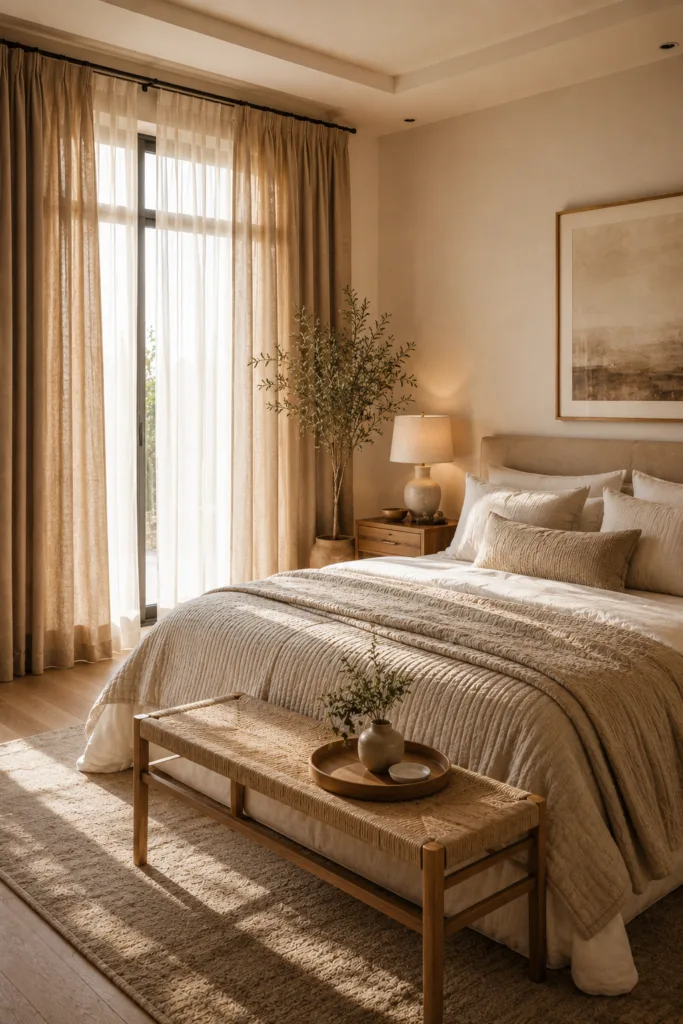 Warm Beige Curtains