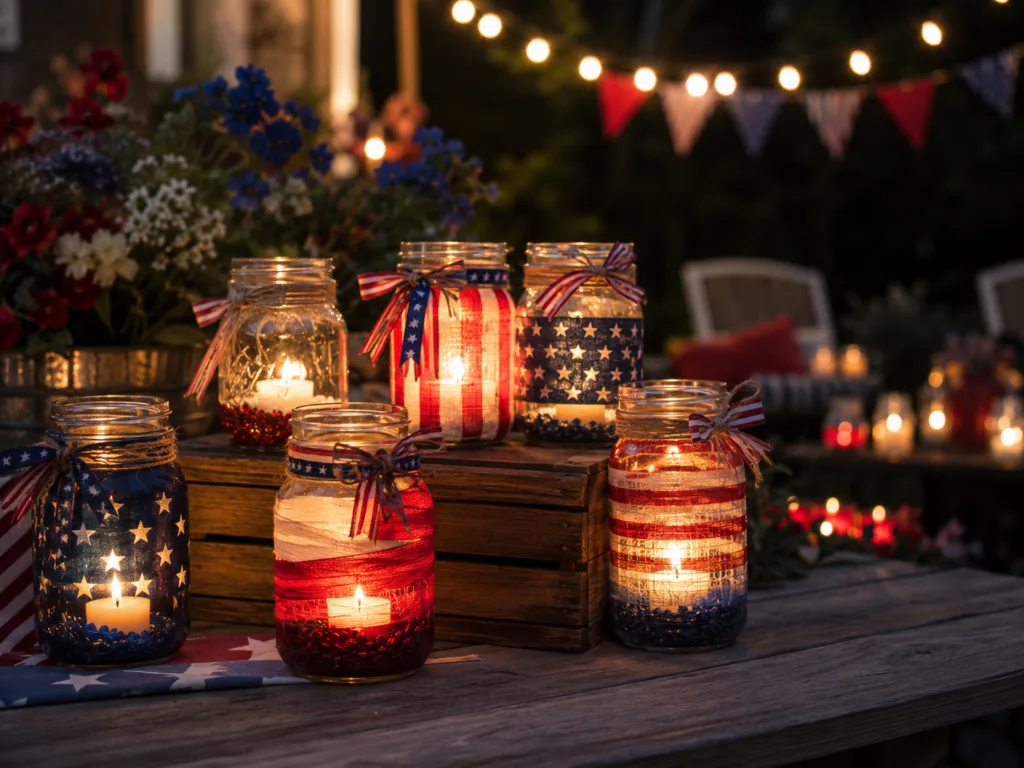 Mason Jar Candle Lights