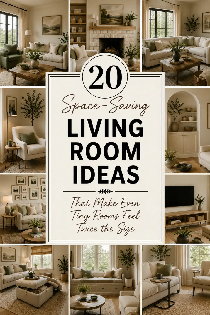 20 Space-Saving Living Room Ideas That Make Small Rooms Feel Bigger