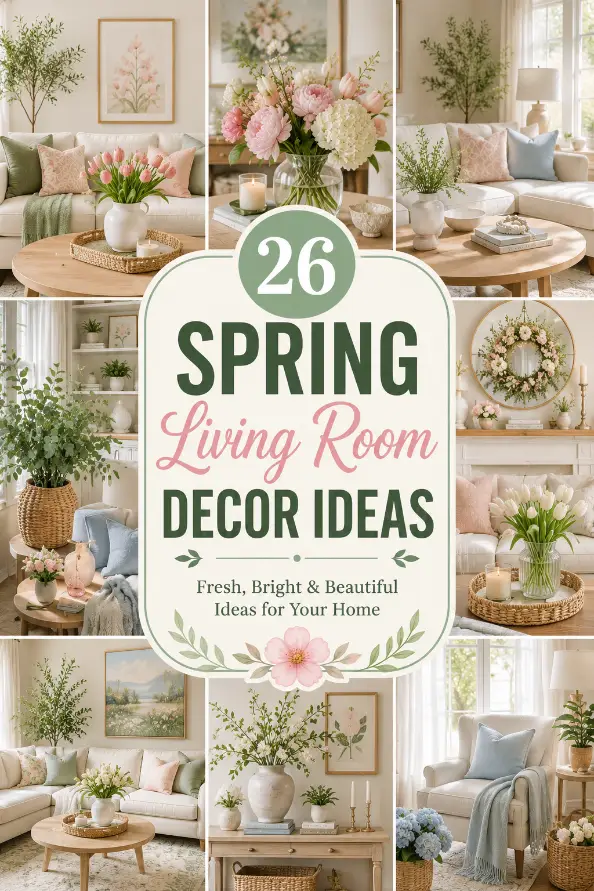26 Spring Living Room Decor Ideas for a Fresh Bright Home