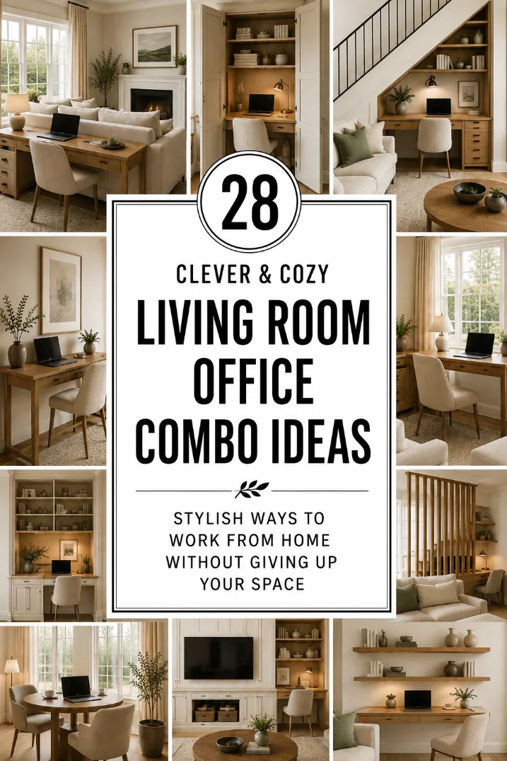 28 Living Room Office Combo Ideas That Look Stylish and Feel Practical