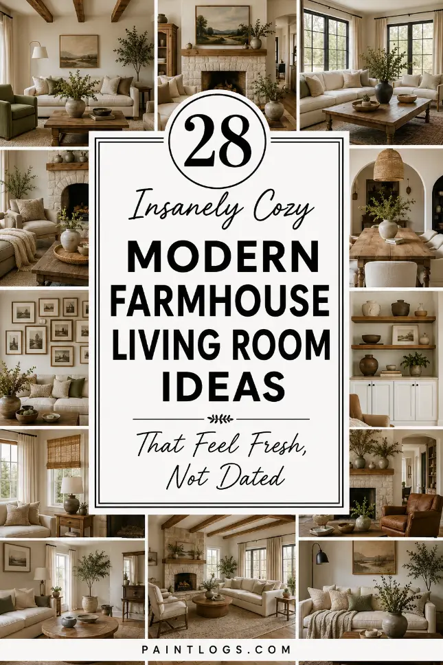 28 Modern Farmhouse Living Room Ideas That Feel Fresh, Not Dated