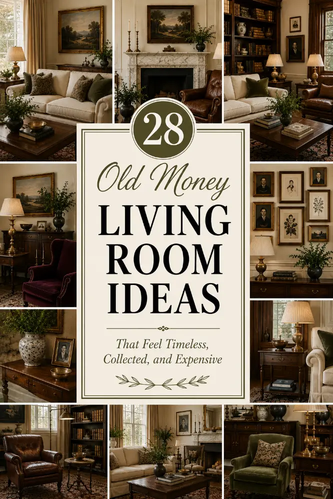 28 Old Money Living Room Ideas That Feel Timeless and Expensive