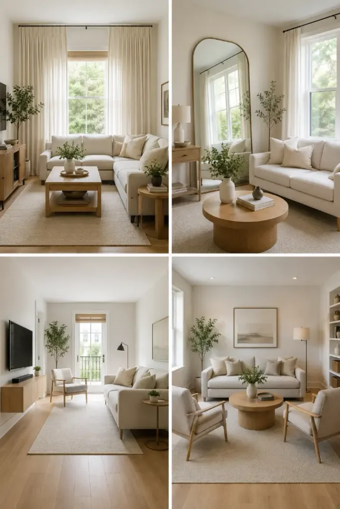 4 Easy Tricks to Make a Small Living Room Look Bigger