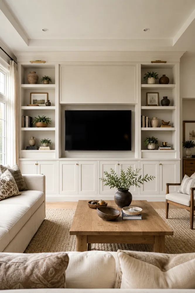 Built-In Shelves With Reading Corner Ideas
