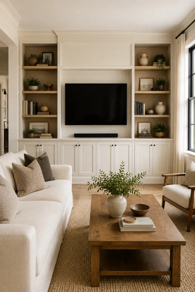 Built-In Shelves With Reading Corner Ideas