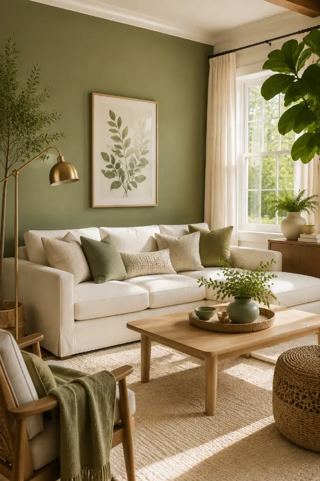 Forest Green Living Room Ideas for an Elegant Cozy Look