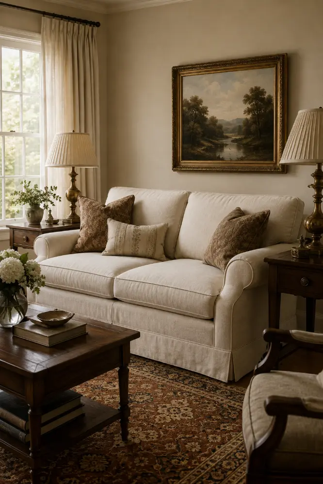 Classic Sofa Idea for an Old Money Living Room