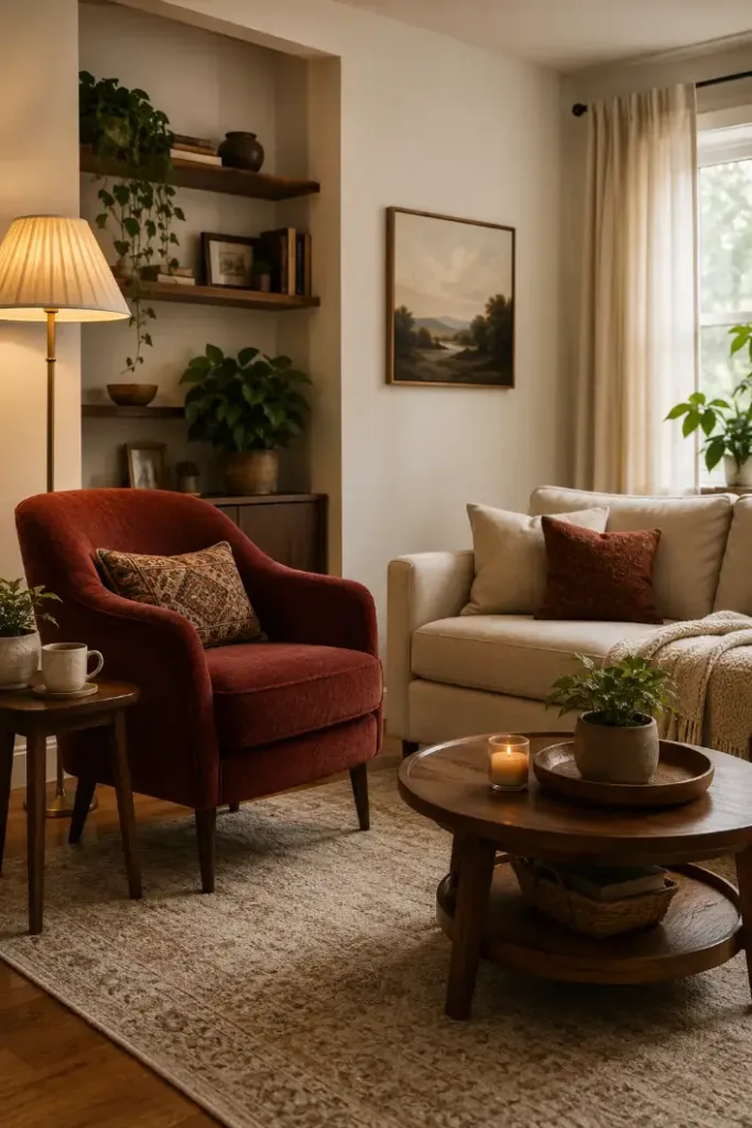 Cozy Red Living Room Decor Ideas