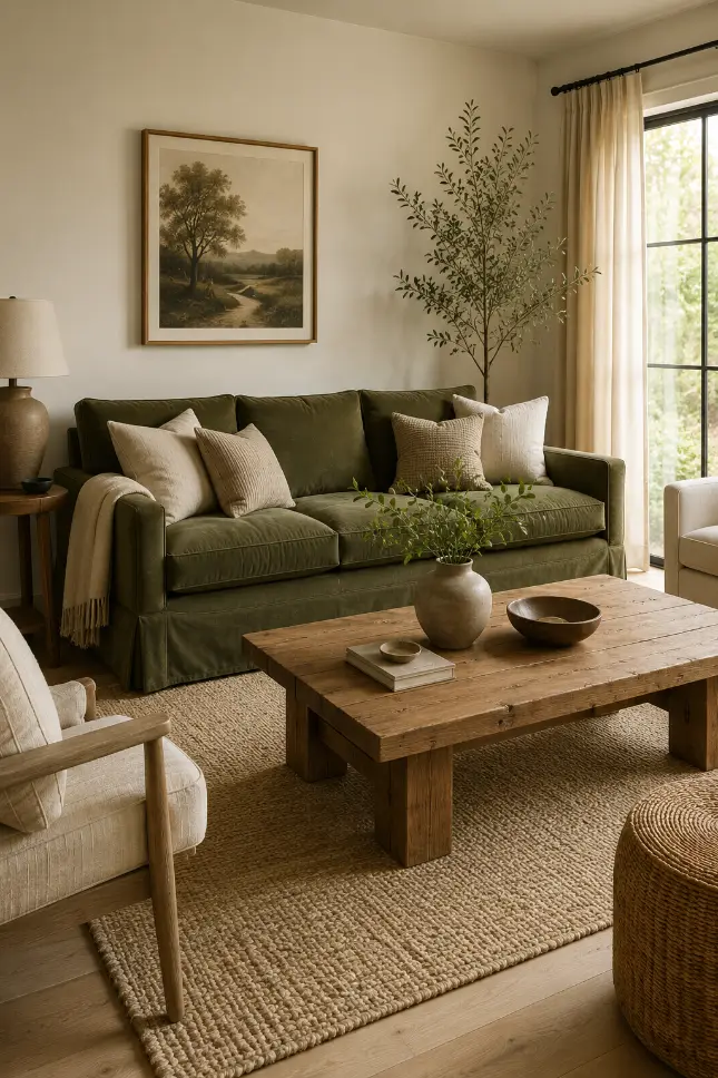 Emerald Green Sofa Living Room With Elegant Style