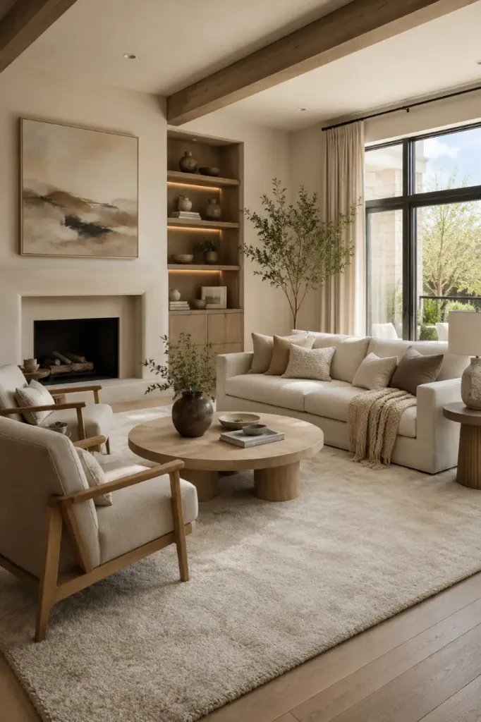 Large Area Rug Living Room Idea