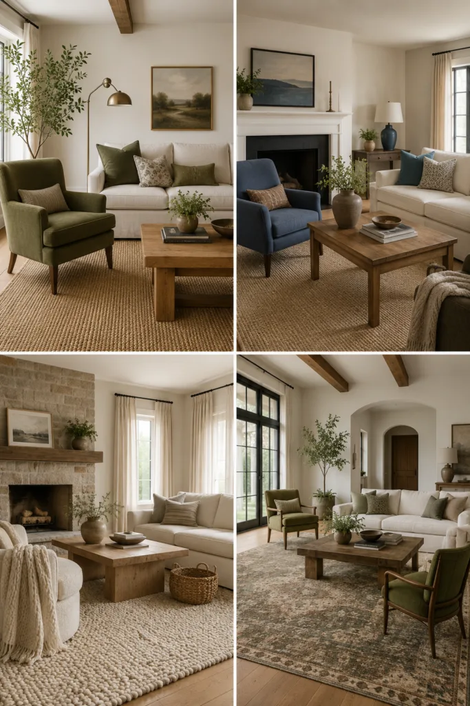 Modern Farmhouse Living Room Ideas for More Color and Texture