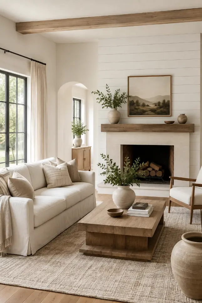 Modern Farmhouse Shiplap Accent Wall Idea