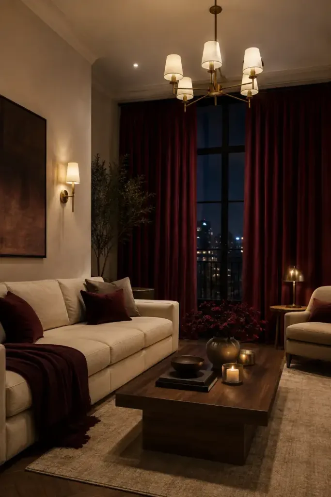 Red Accent Chair Living Room Idea