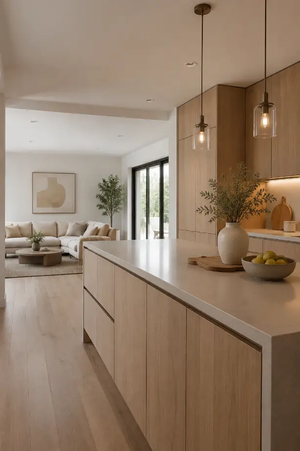 Simple Kitchen Counter Decor for Open Layouts