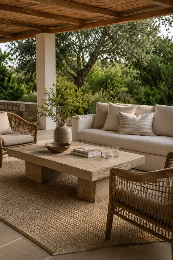 Stylish Outdoor Coffee Table Idea