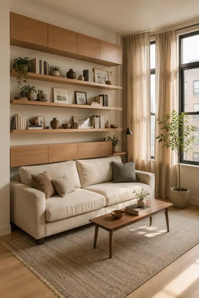 Vertical Storage Ideas for a Small Living Room