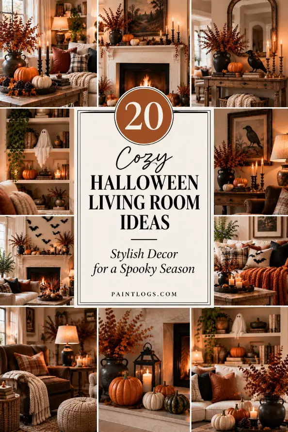 20 Cozy Halloween Living Room Decor Ideas