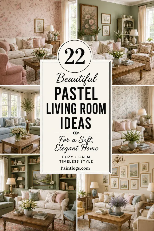 22 Pastel Color Living Room Ideas