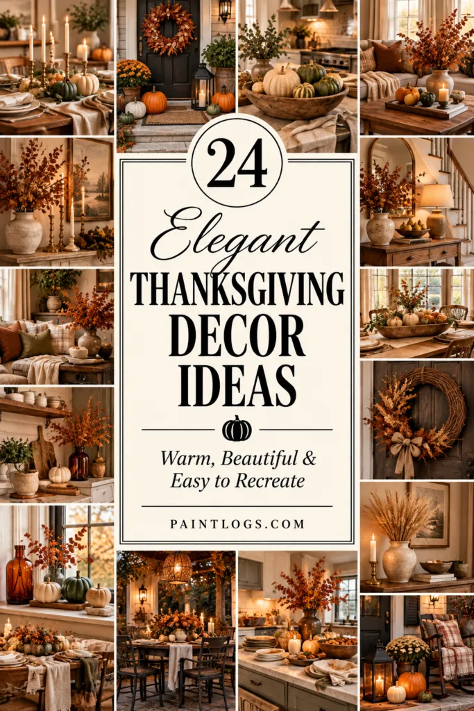 24 Elegant Thanksgiving Decor Ideas for a Warm Home