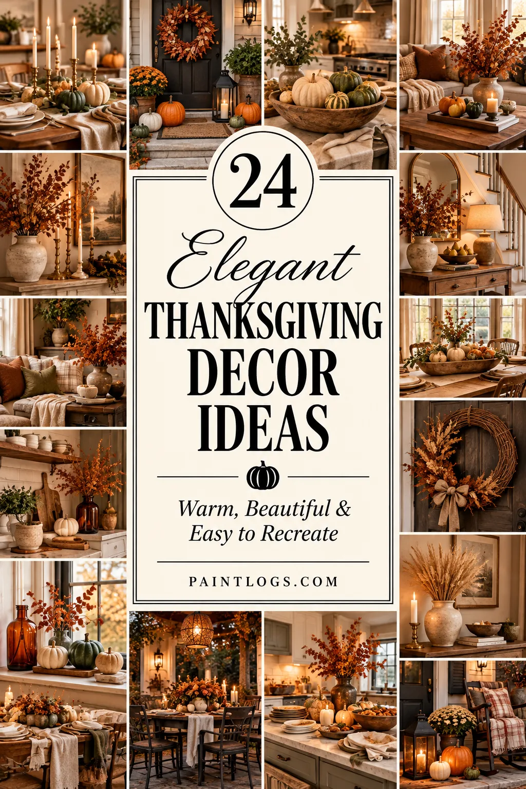 24 Elegant Thanksgiving Decor Ideas for a Warm Home