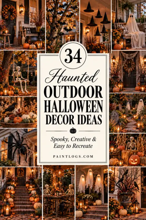 34 Haunted Outdoor Halloween Decor Ideas