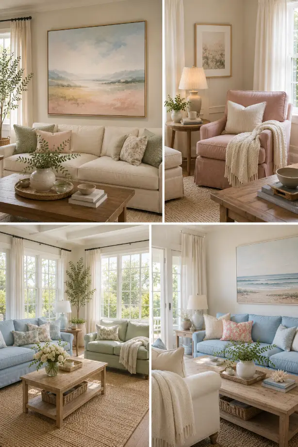 4 Beautiful Pastel Living Room Color Ideas