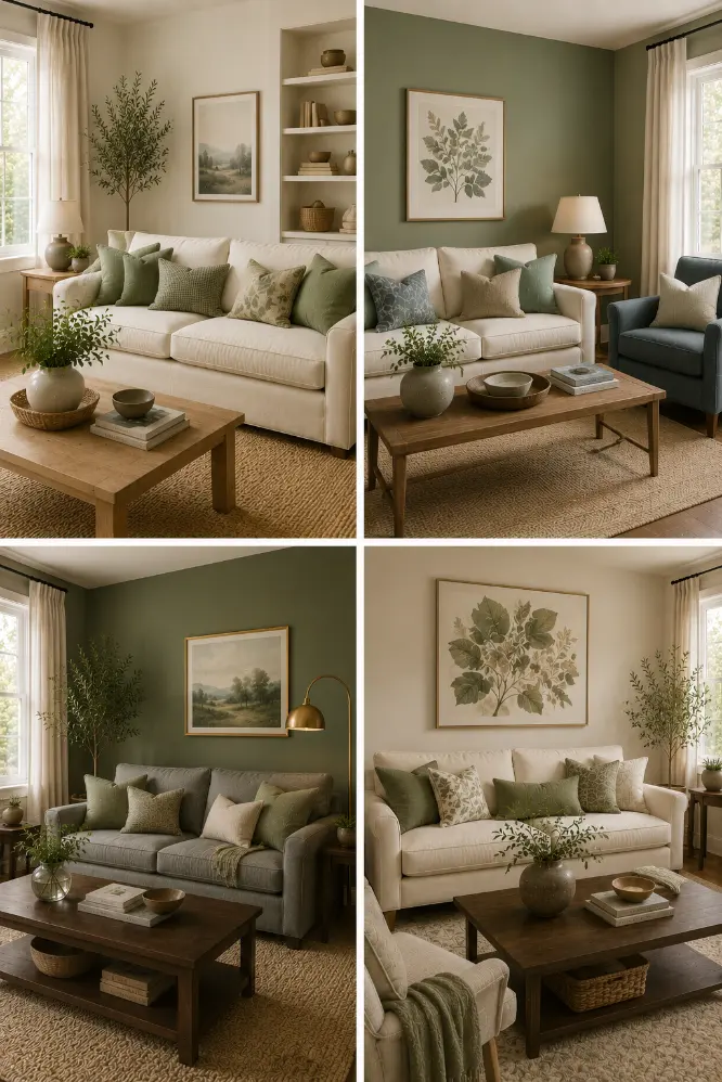 4 Cozy Sage Green Living Room Ideas