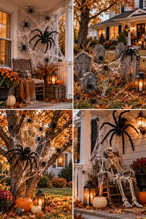 4 Creepy Halloween Spider Decoration Ideas