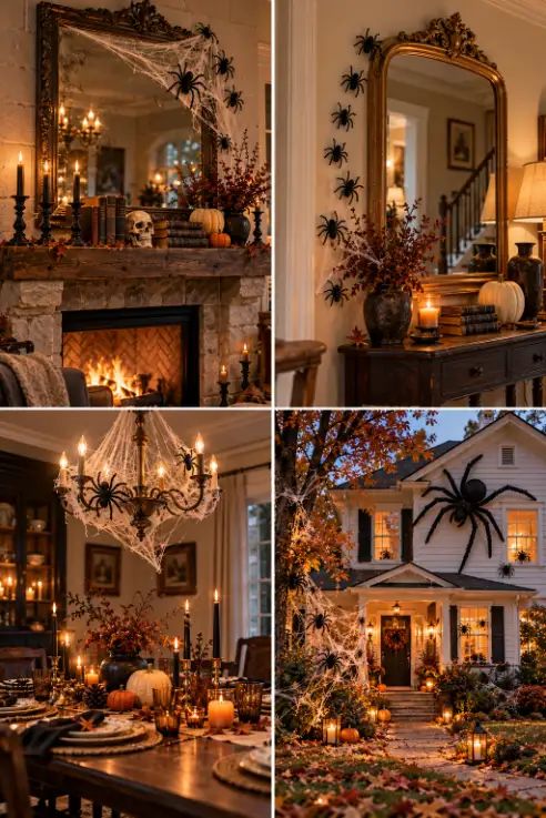 4 Halloween Spider Decor Ideas Indoors & Out