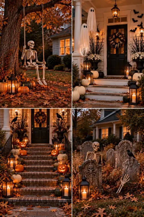 4 Haunted Front Yard Halloween Ideas