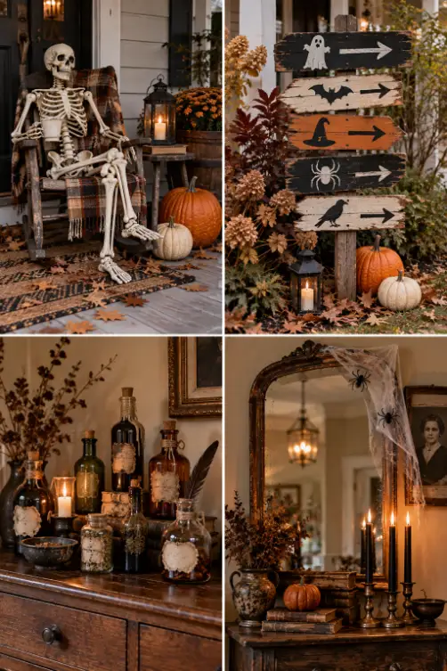 4 Homemade Halloween Decor Ideas With Vintage Style