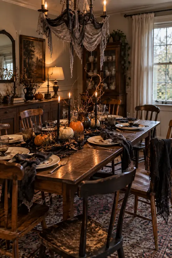 Abandoned Halloween Dining Room Idea