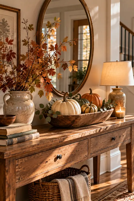 Amber Glass Thanksgiving Decor Ideas